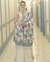 3PC EMBROIDERED DRESS with SHAWL