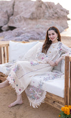 3 Piece Chickenkari Embroidered Lawn Suit