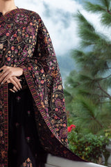3PC EMBROIDERED DRESS WITH SHAWL