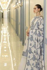 3PC EMBROIDERED DRESS with SHAWL